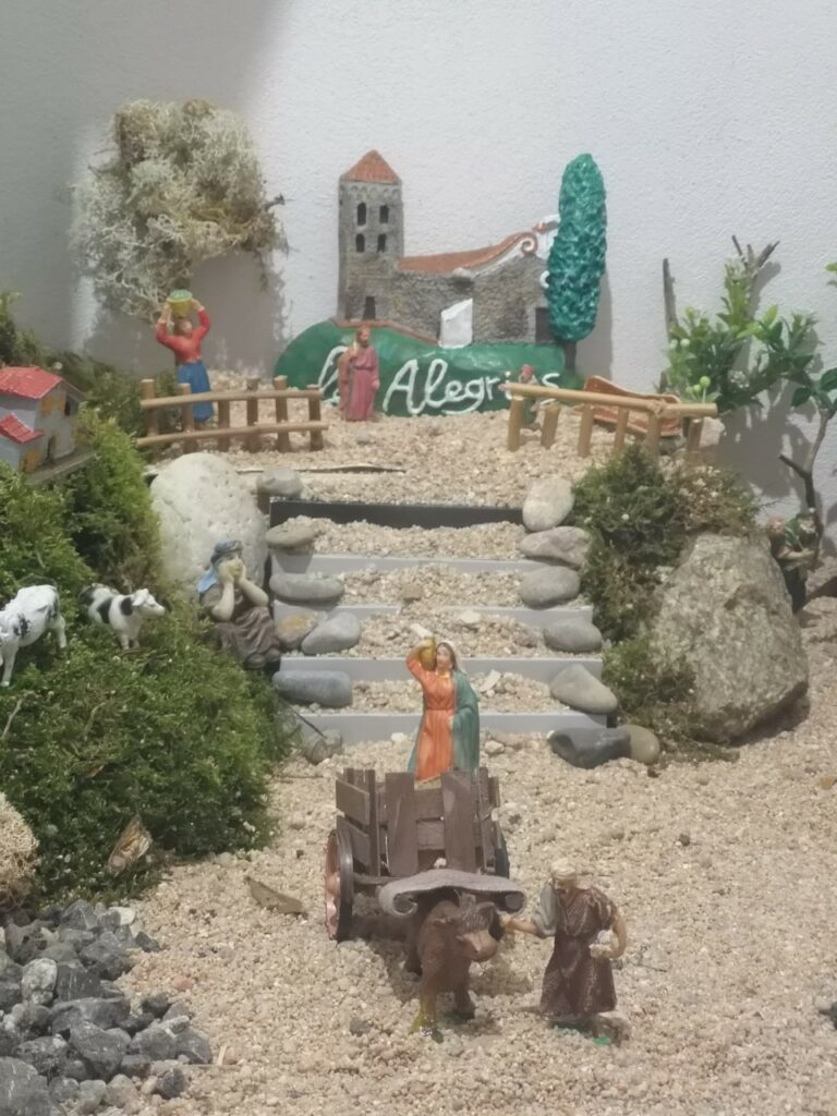 El pessebre de l'ermita de les Alegries.