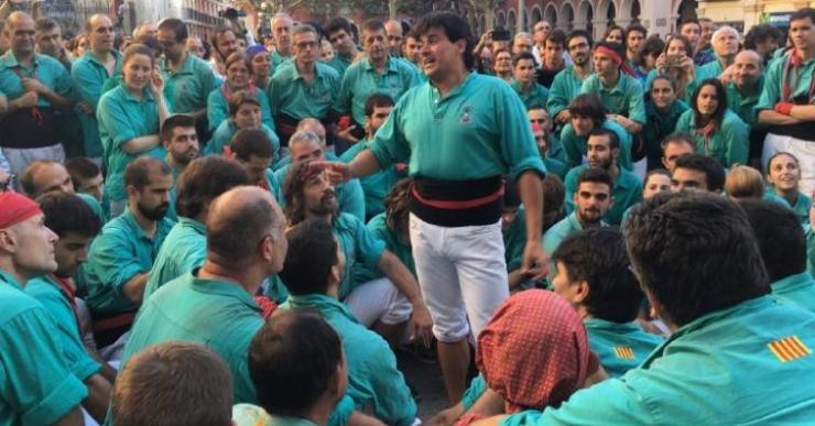 Els Castellers de Vilafranca, que seran 200, volen carregar un 3 de 9 a la Diada de Lloret