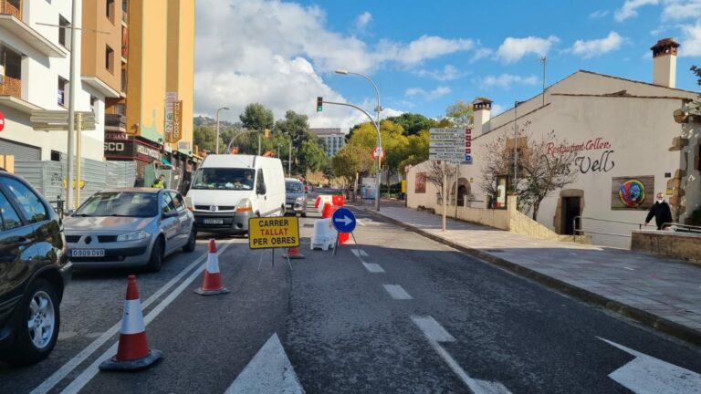 Els talls, a l'avinguda Vila de Tossa.