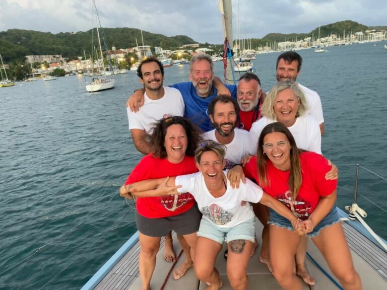 La tripulació que ha creuat l'Atlàntic amb el Dolce Vita (Ariadna Béjar)