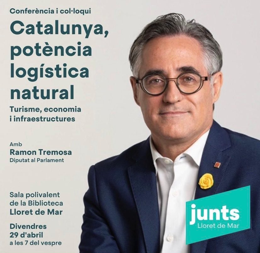 El cartell de la xerrada de Ramon Tremosa.