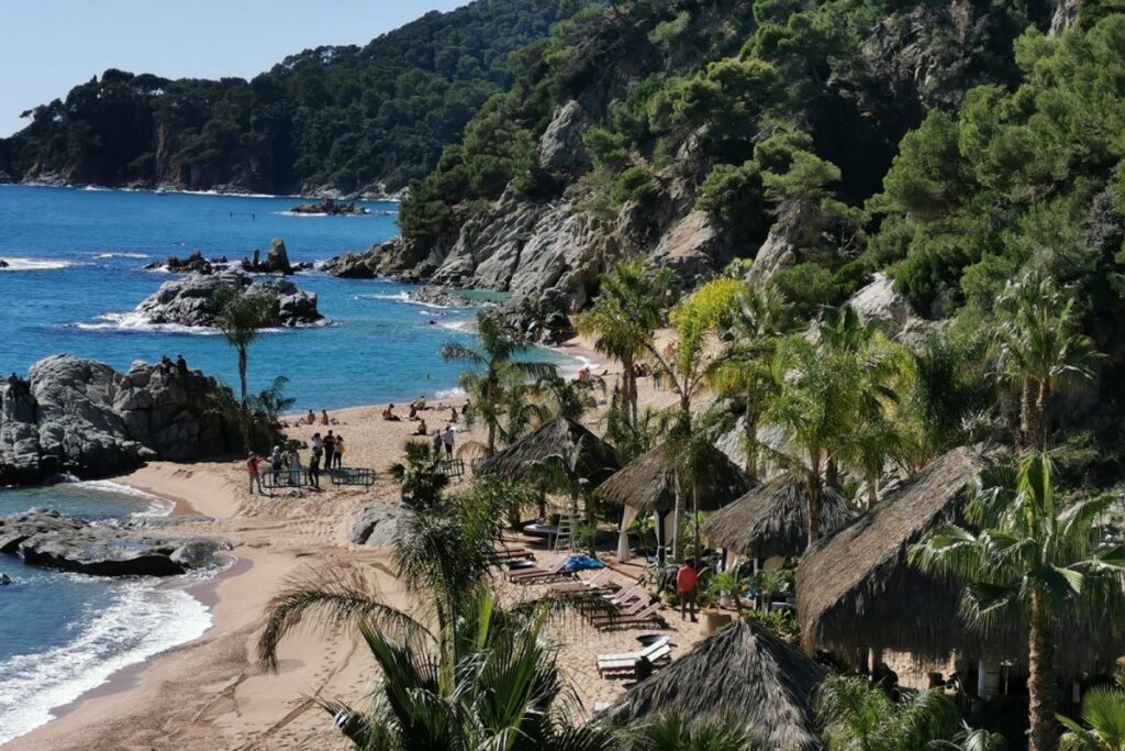 Visió de Sa Boadella durant el rodatge d'Uncharted (Lloret Turisme)