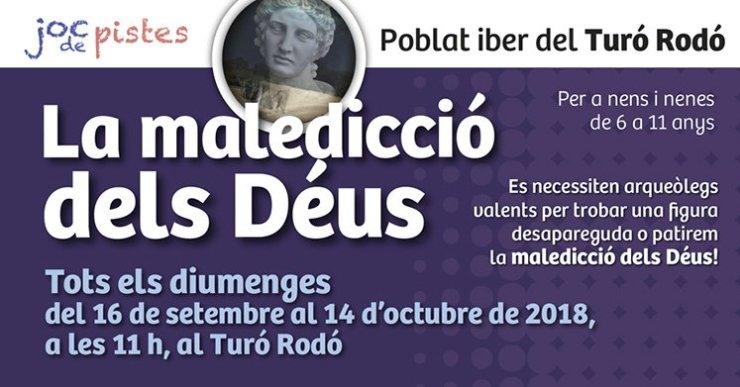 Joc de pistes per al públic familiar, al poblat ibèric del Turó Rodó