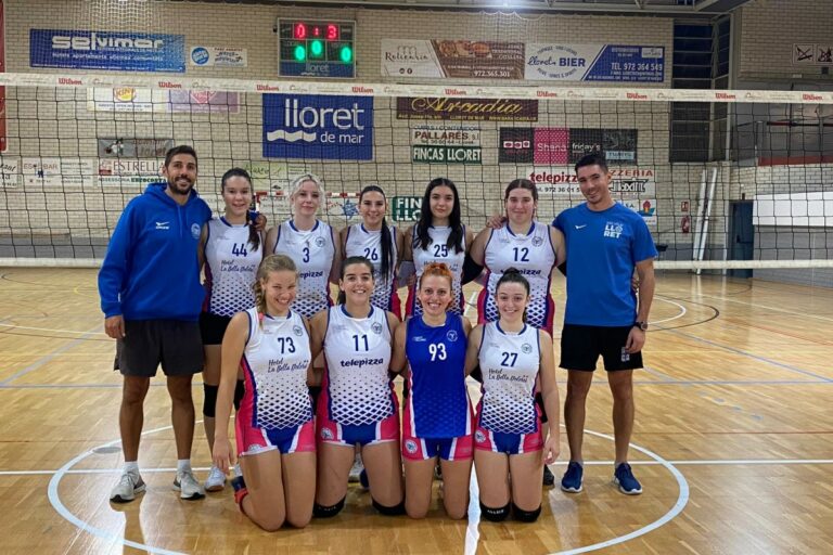 El primer equip, aquesta jornada (Club Voleibol Lloret)
