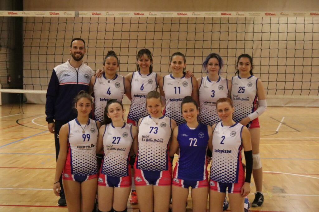L'equip, al partit d'aquest cap de setmana (Club Voleibol Lloret)