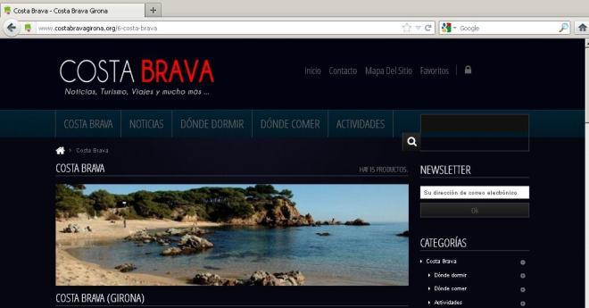 Es crea una nova pàgina web sobre turisme a la Costa Brava